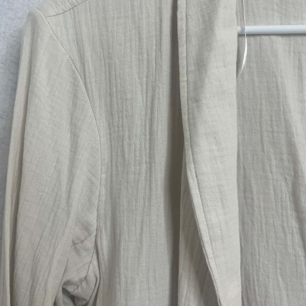 a.n.a A New Approach Cream Lightweight Blazer Jacket L - Picture 6 of 12